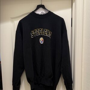 Pittsburg Steelers Pro Player Black Steelers Crewneck Sweater XL
